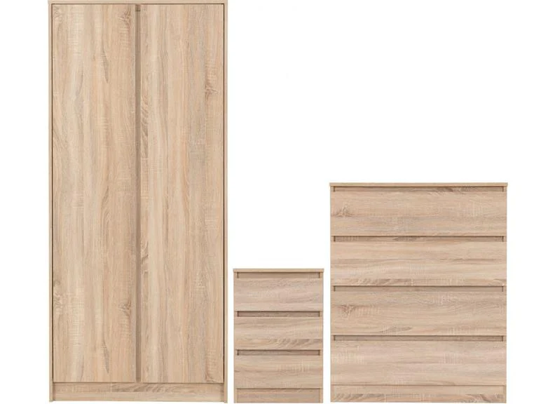 Malvern Trio Bedroom Set – Sonoma Oak Finish with Ample Storage - Image 16