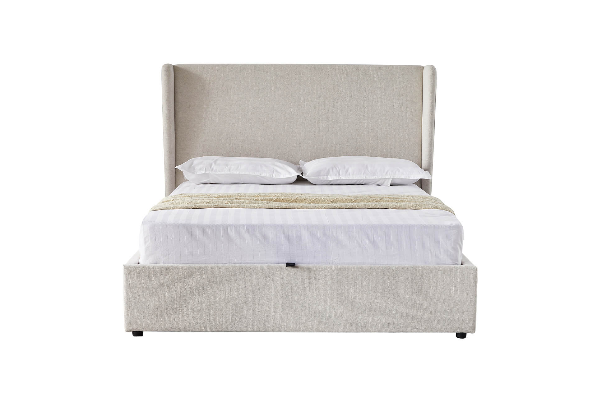 Margot 5' Ottoman Bed – Cashmere Upholstered with Under-Bed Storage - Image 3