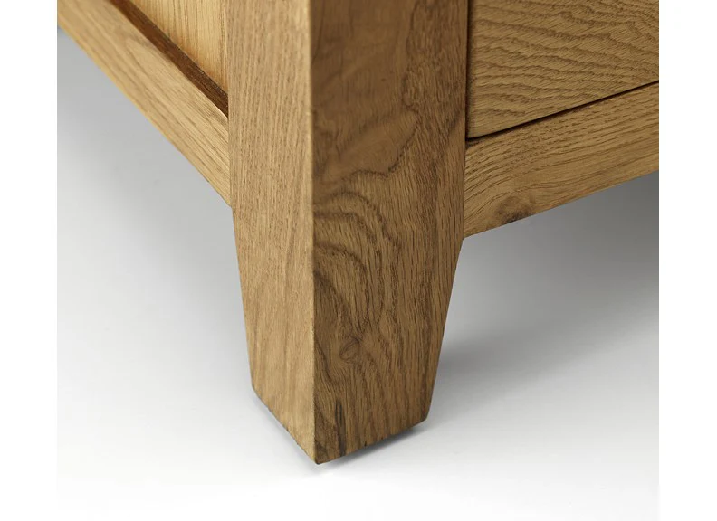 Marlborough White Oak Single Pedestal Dressing Table - Elegant and Functional Design - Image 3