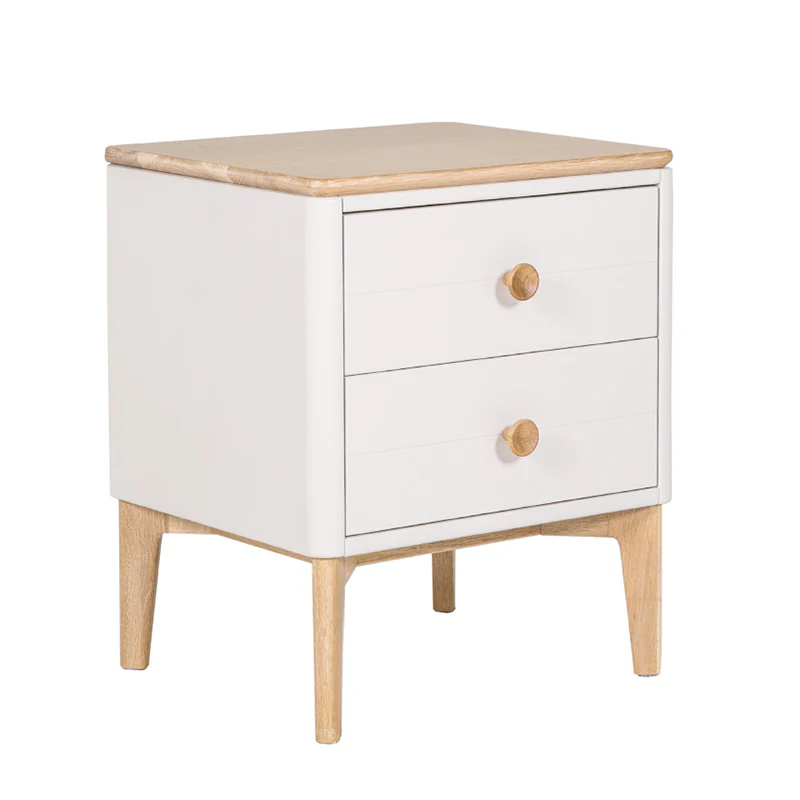 Elegant Marlow Bedside Table in Cashmere Oak Finish - Image 2