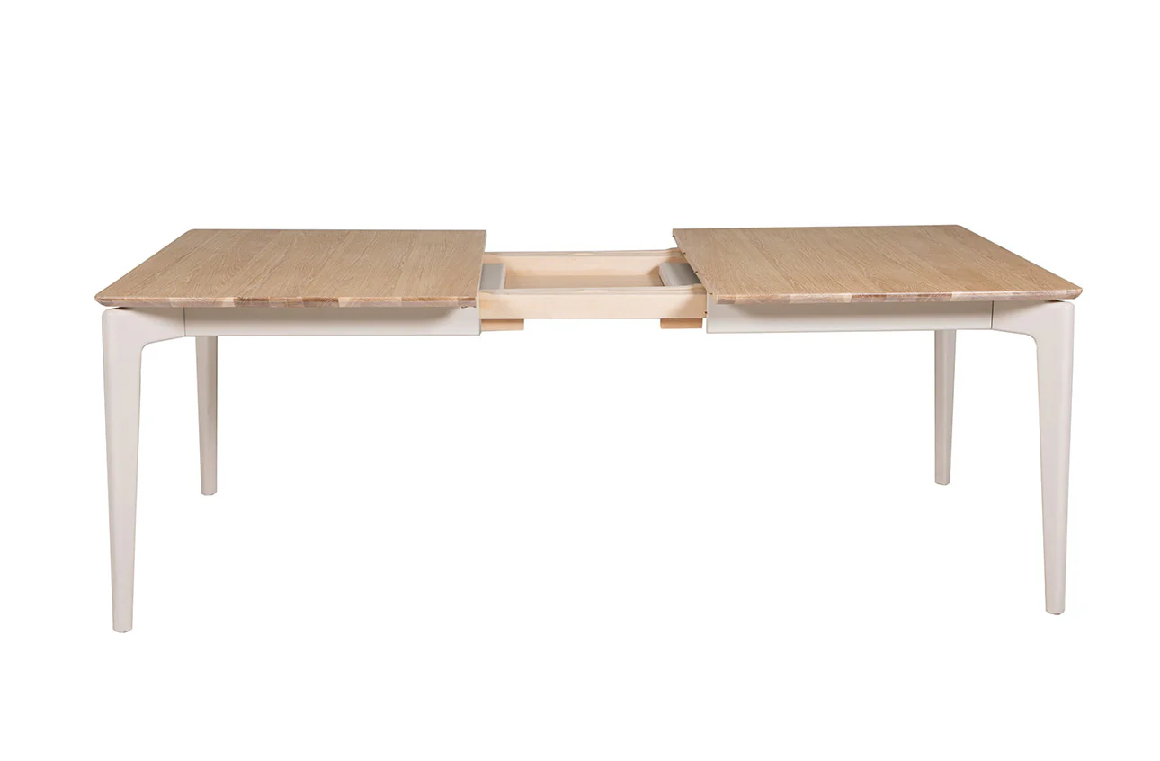 Marlow Extending Dining Table 1650mm – Cashmere Oak Finish with Solid Wood Design - Image 3