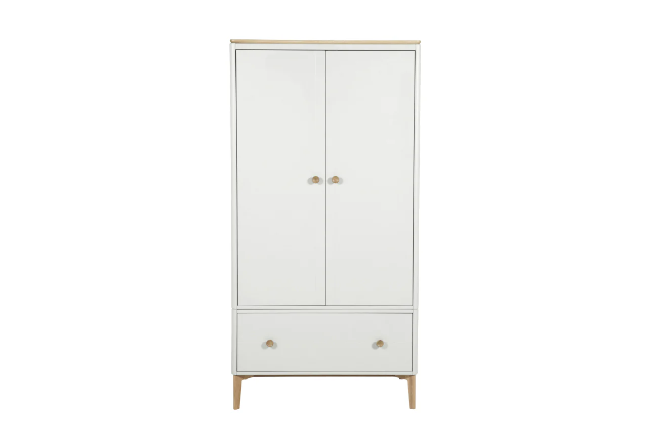 Marlow 2 Door Wardrobe – Cashmere Oak 1900mm - Image 2