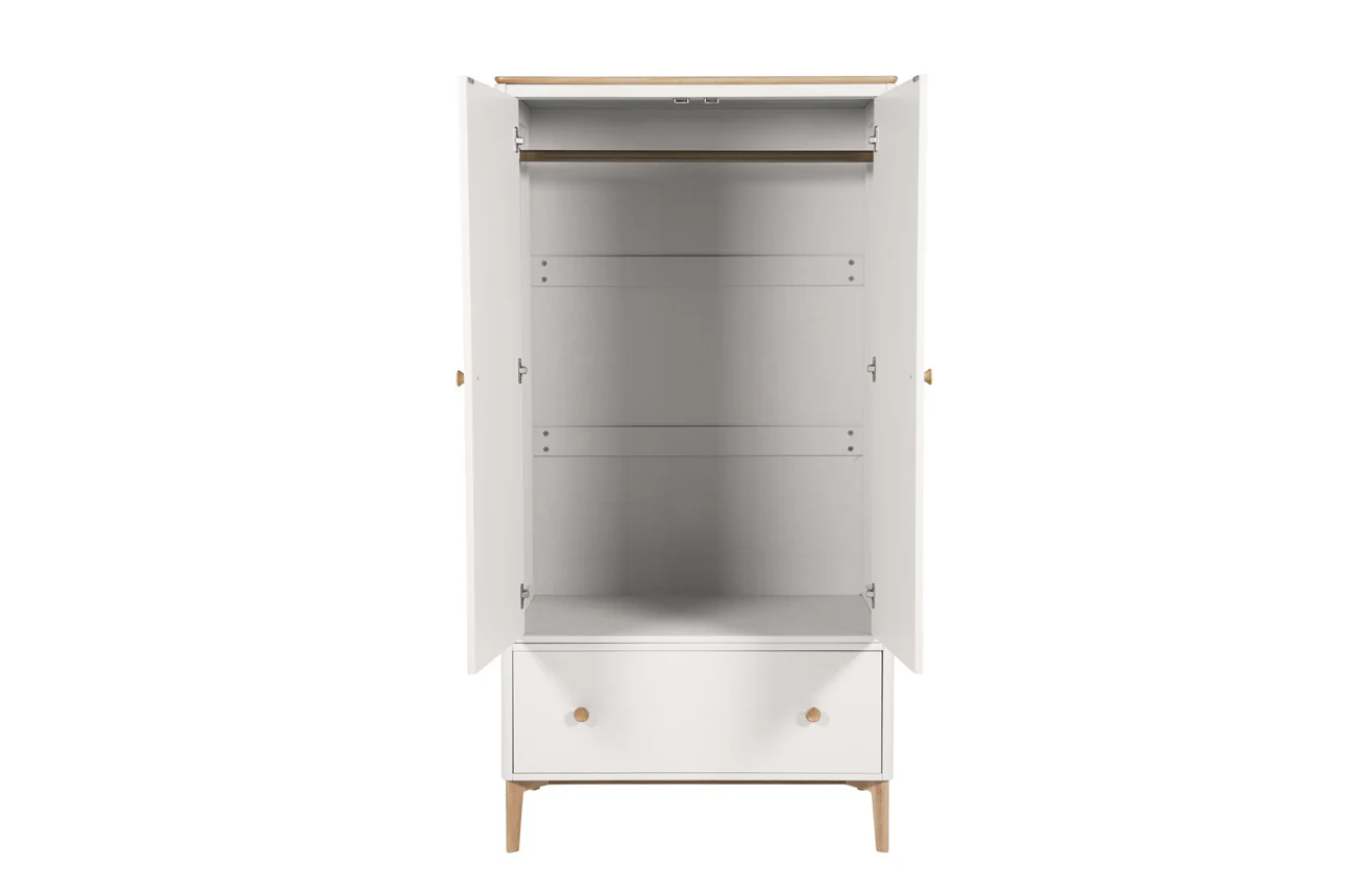 Marlow 2 Door Wardrobe – Cashmere Oak 1900mm - Image 5