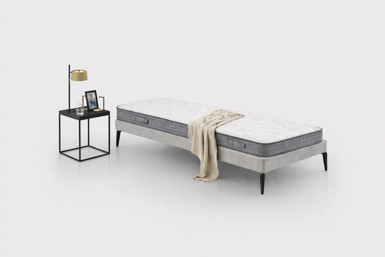 Mars Low Profile Foam Mattress – Quilted Fabric Cover with Firm Support (200x90cm) - Image 7