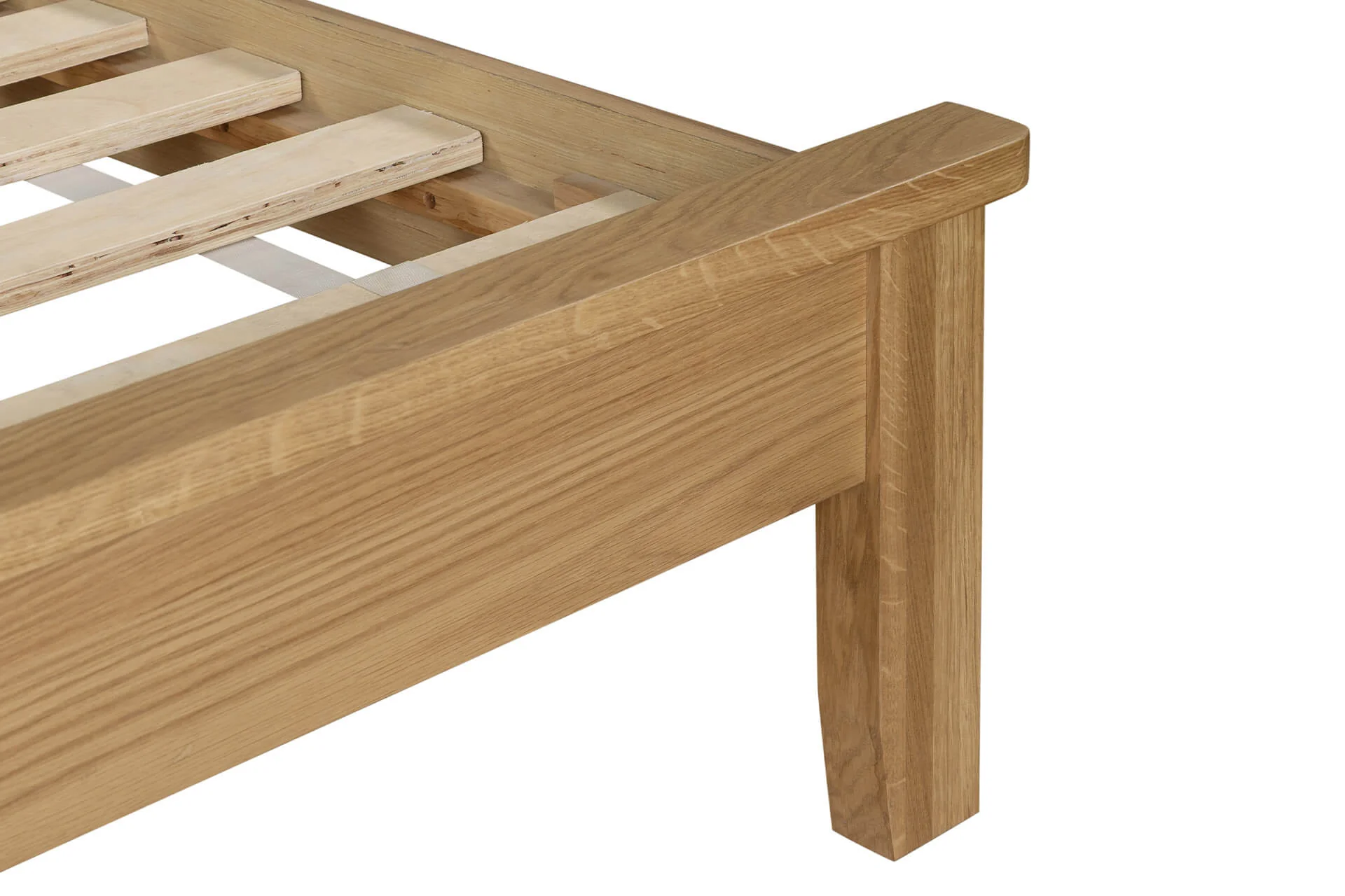 Marsden 3' Bed – Natural Oak Finish with Shaker Legs - Image 5