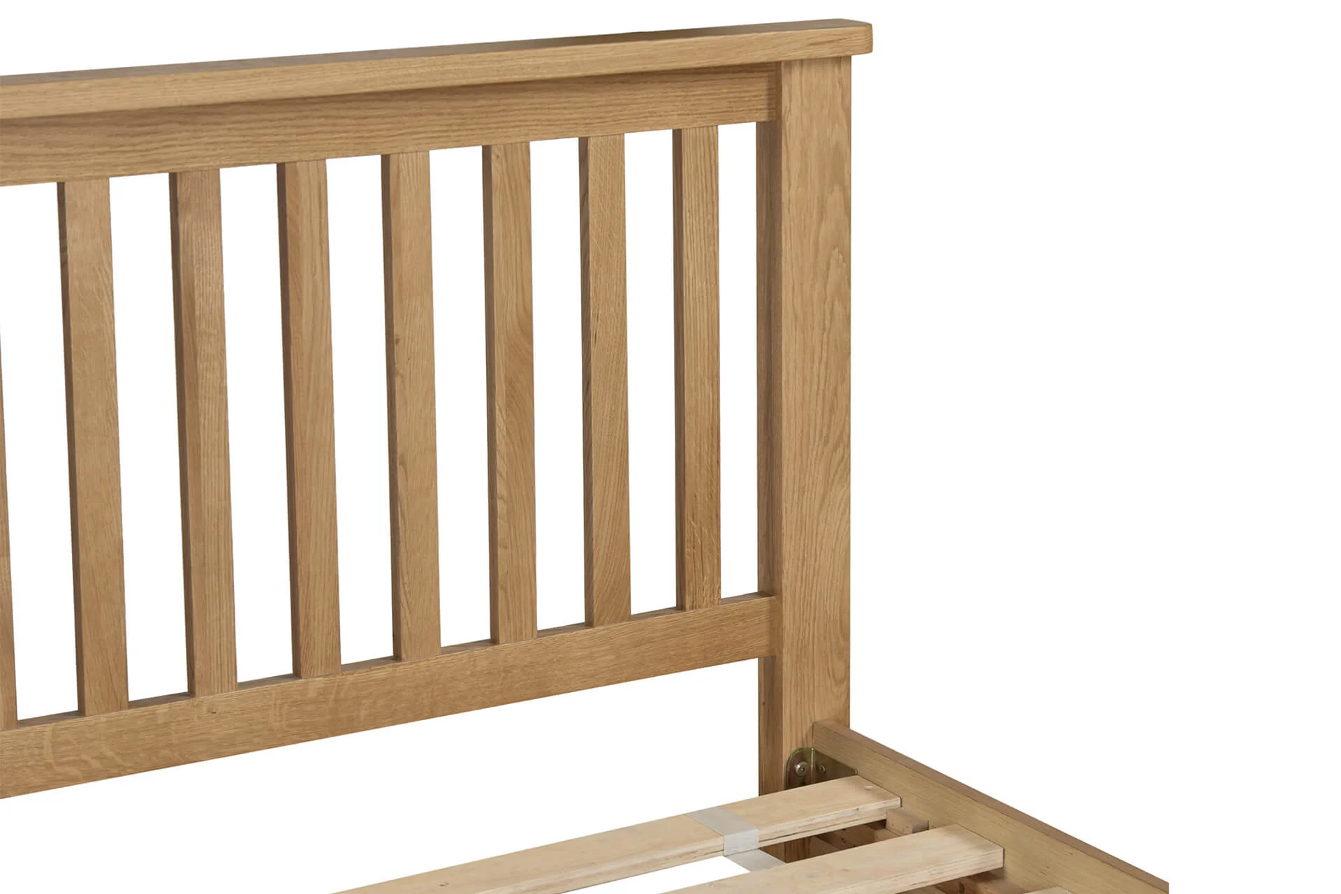 Marsden 3' Bed – Natural Oak Finish with Shaker Legs - Image 6