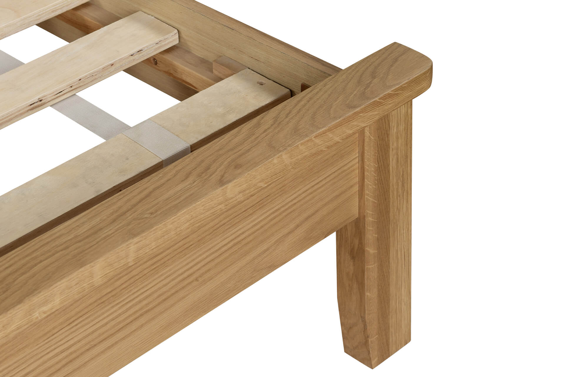Marsden 3' Bed – Natural Oak Finish with Shaker Legs - Image 7