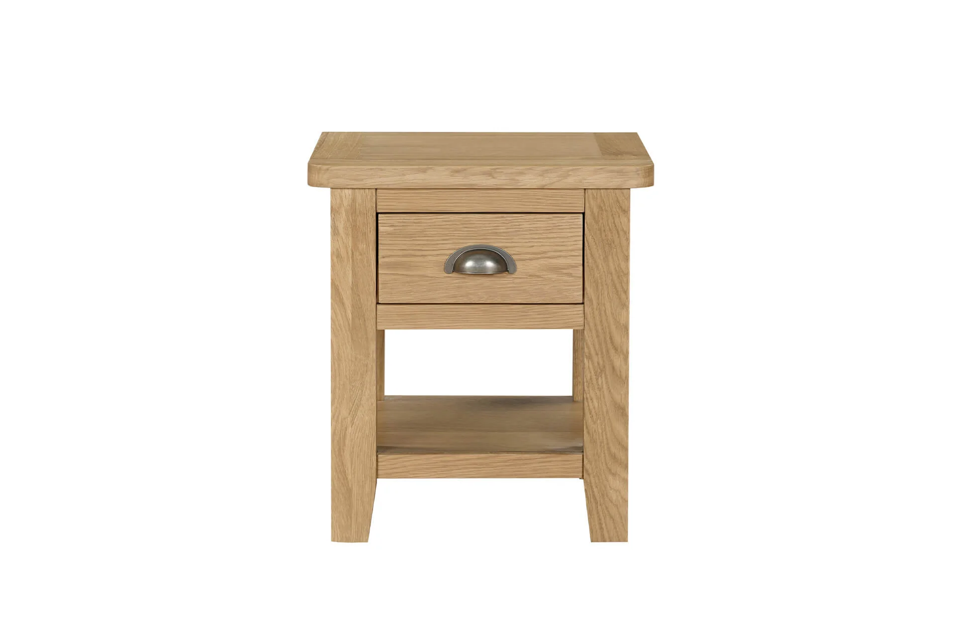Marsden Lamp Table – Natural Oak with 1 Drawer - Image 10