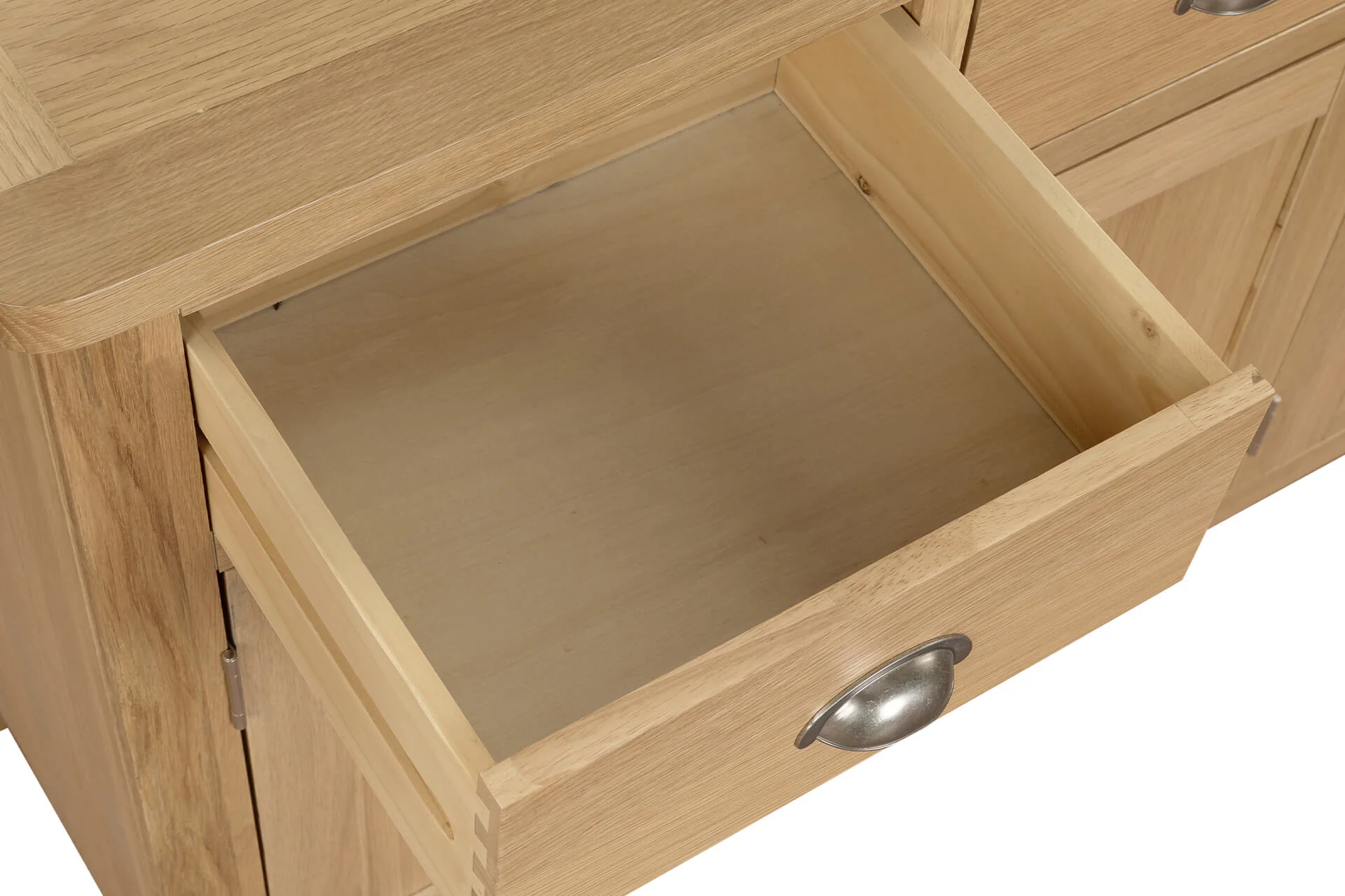 Marsden Large Sideboard – Natural Oak with Adjustable Shelves 1300mm - Image 10