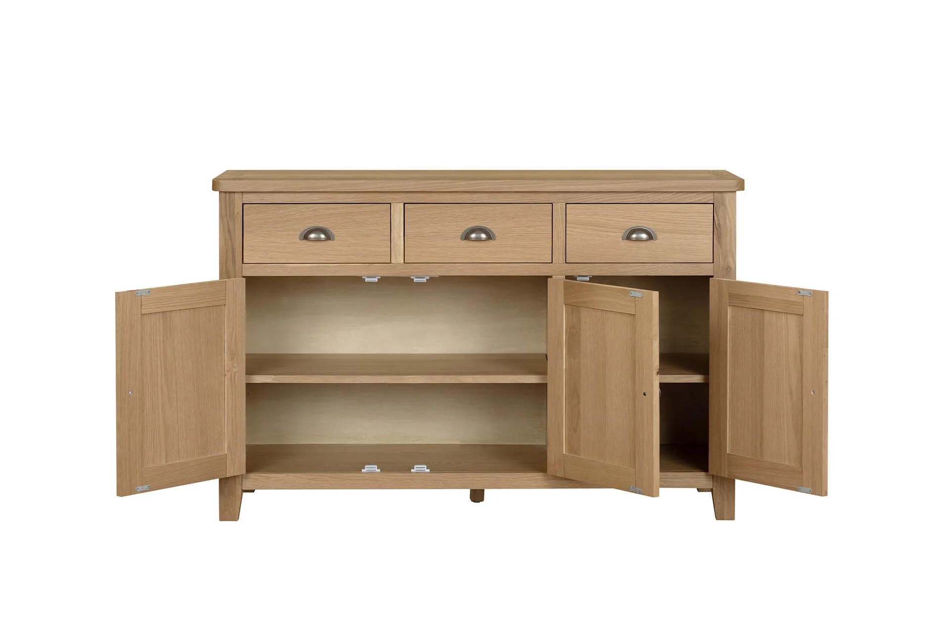 Marsden Large Sideboard – Natural Oak with Adjustable Shelves 1300mm - Image 14