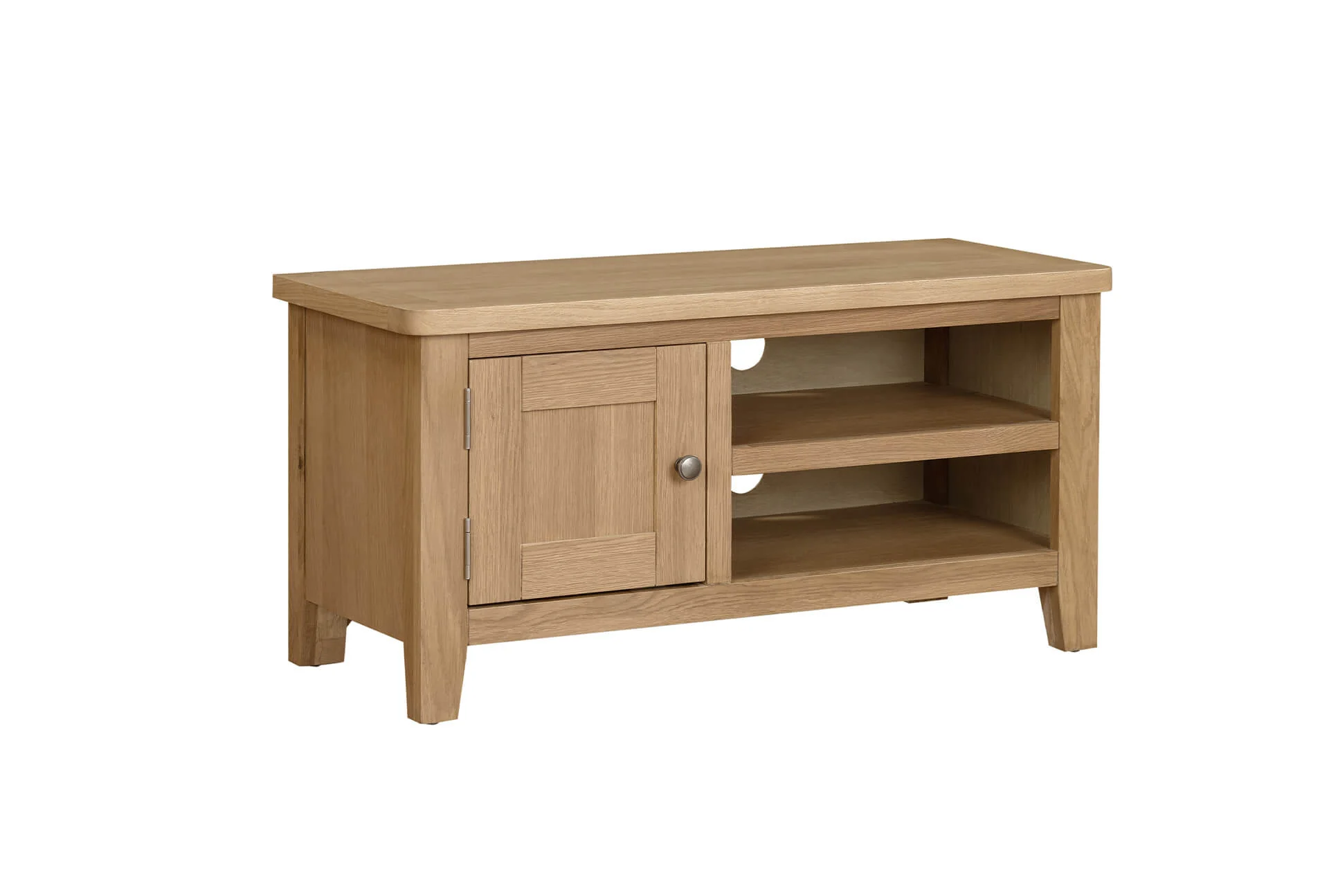 Marsden TV Unit 90cm – Natural Oak Finish with Compact Storage - Image 10