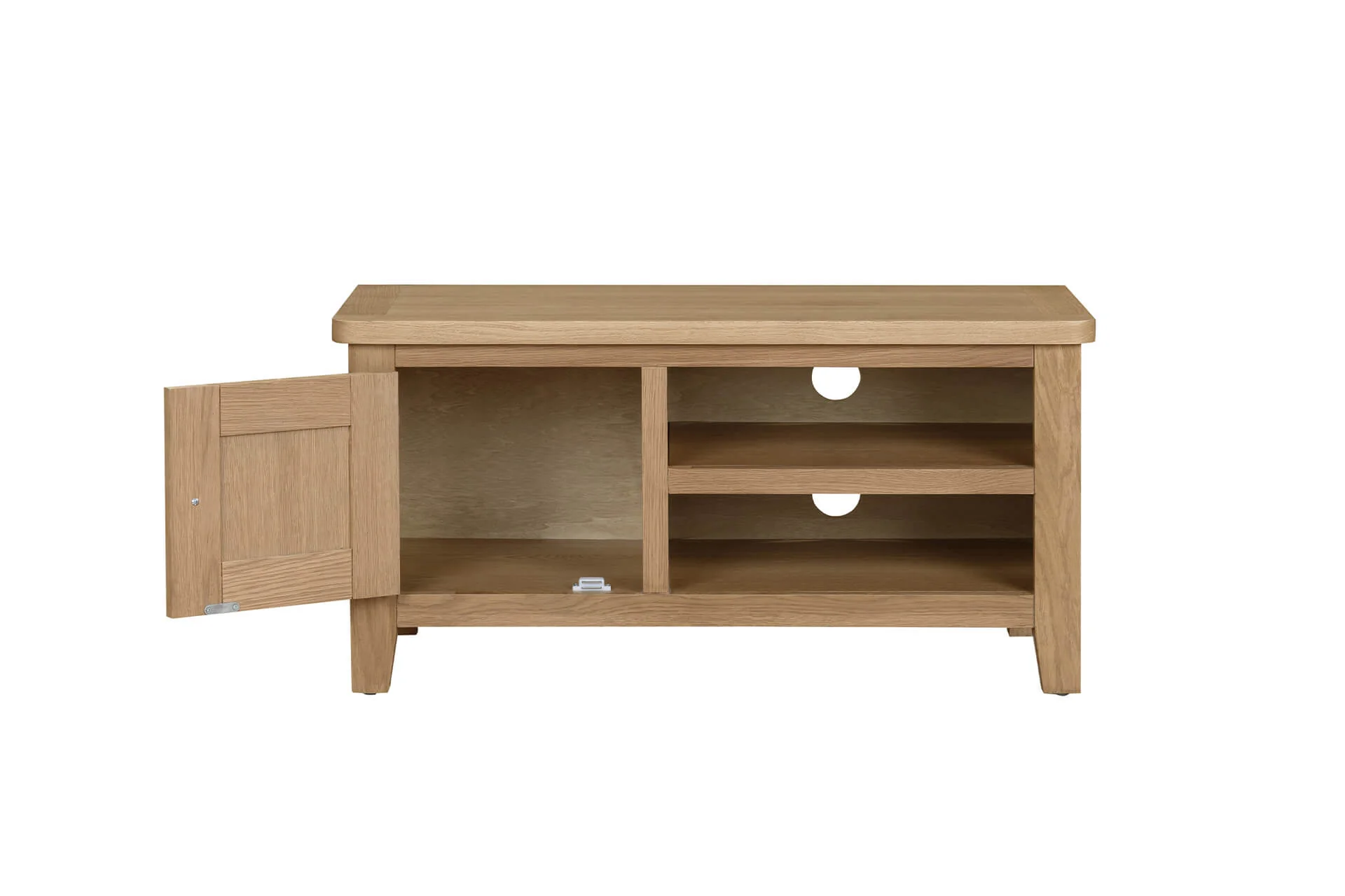 Marsden TV Unit 90cm – Natural Oak Finish with Compact Storage - Image 13