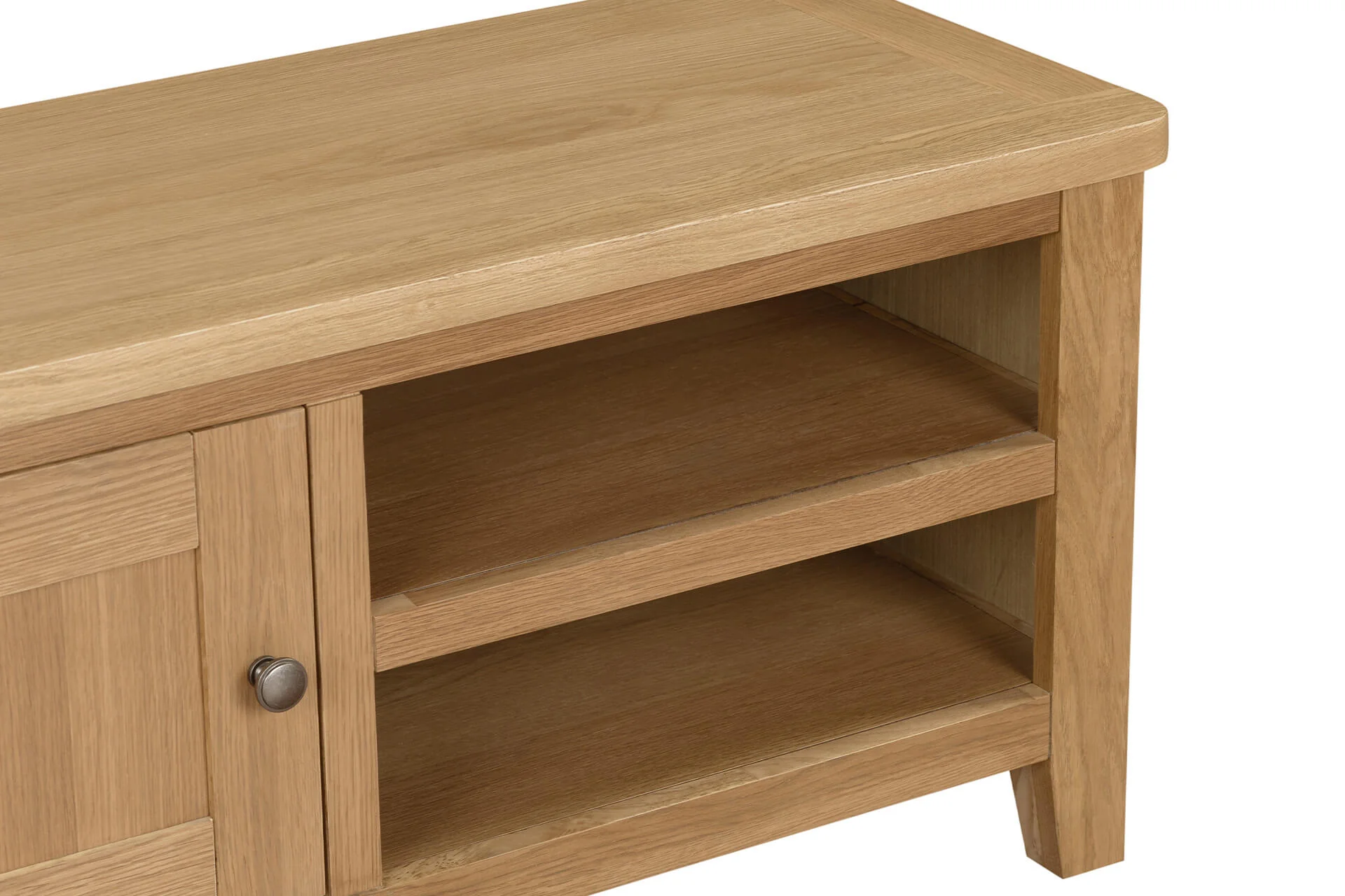 Marsden TV Unit 90cm – Natural Oak Finish with Compact Storage - Image 6