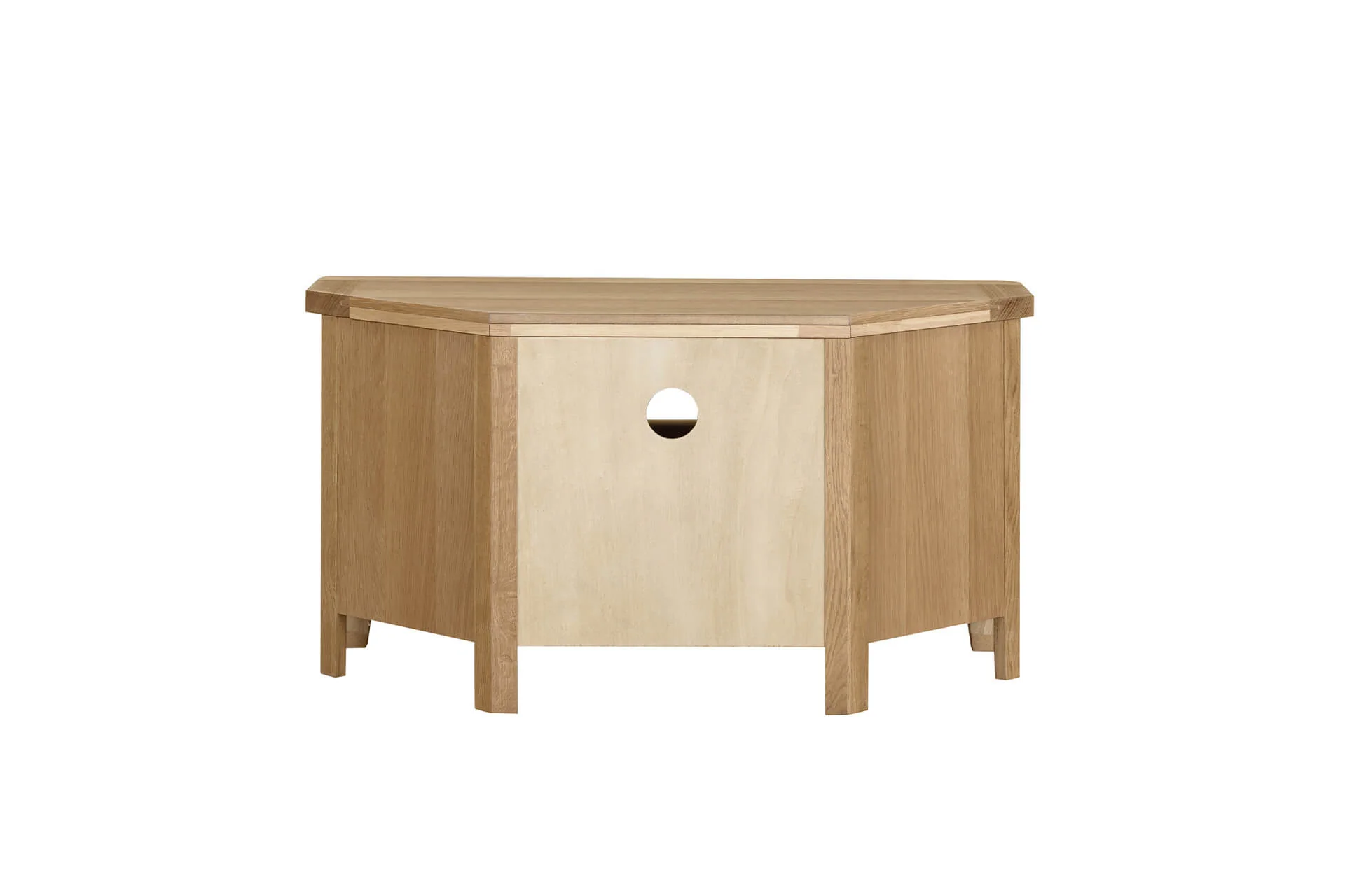 Marsden Corner TV Unit 900 – Natural Oak with Storage Drawer (Pre-order for July) - Image 10