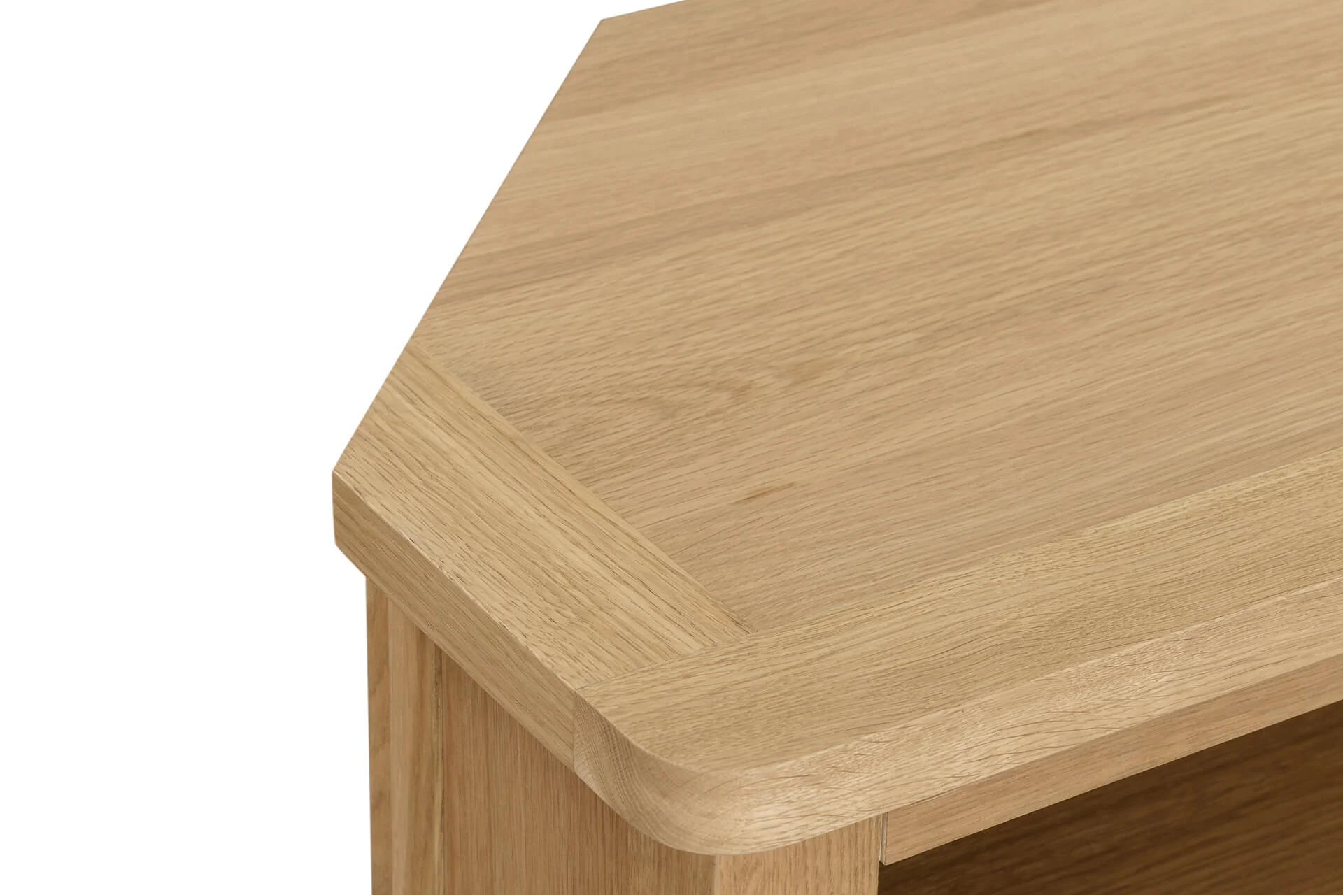 Marsden Corner TV Unit 900 – Natural Oak with Storage Drawer (Pre-order for July) - Image 4