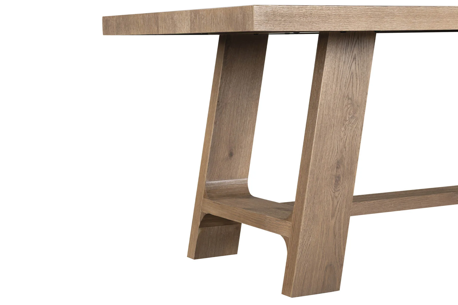 Massimo Dining Table 190cm – Cracked Oak Finish with Solid Legs - Image 4
