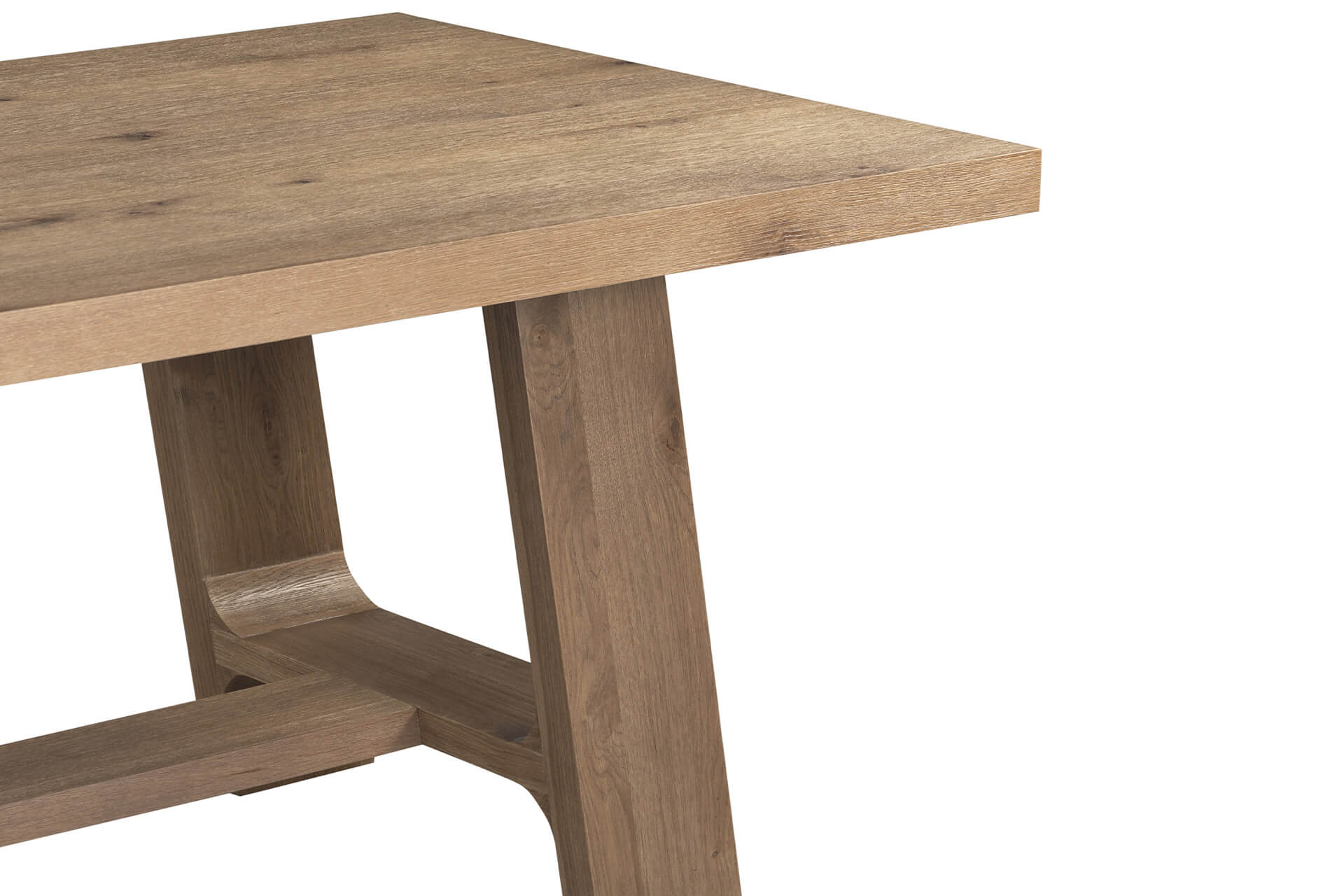 Massimo Dining Table 190cm – Cracked Oak Finish with Solid Legs - Image 5
