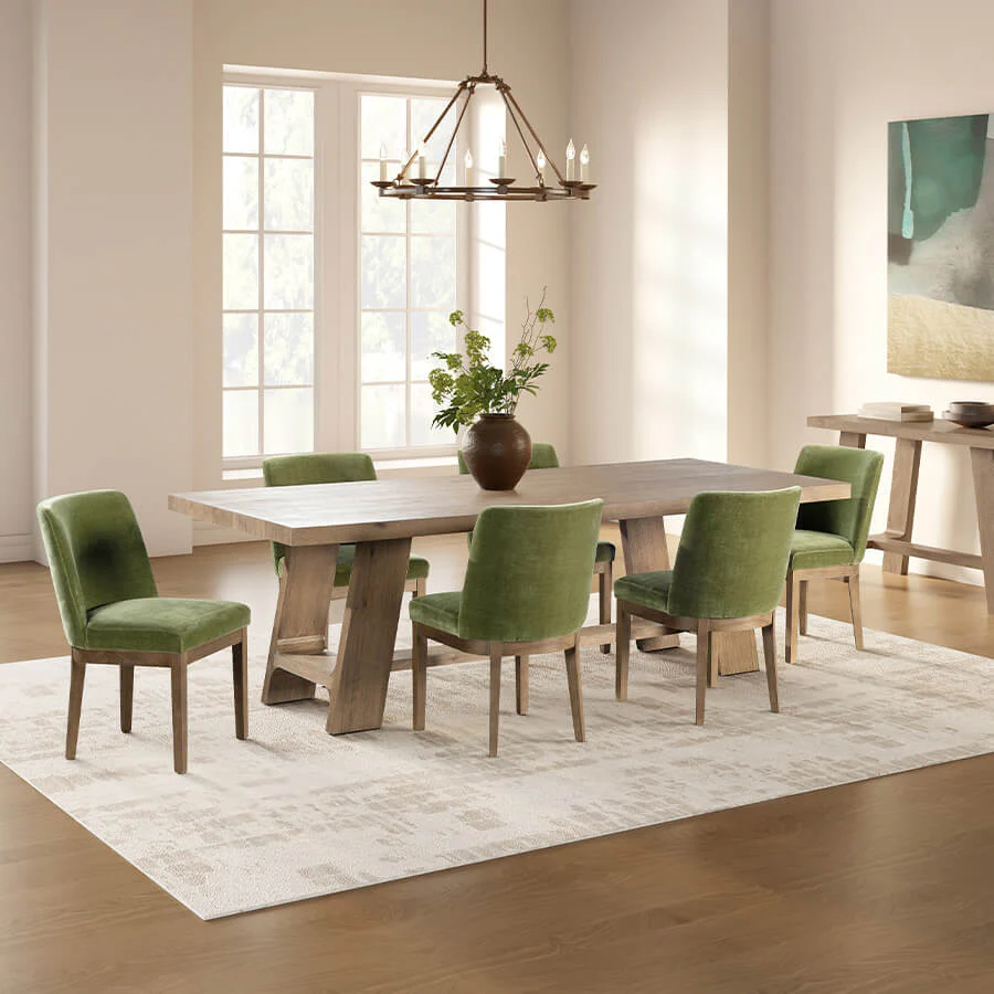 Massimo Dining Table 190cm – Cracked Oak Finish with Solid Legs - Image 6