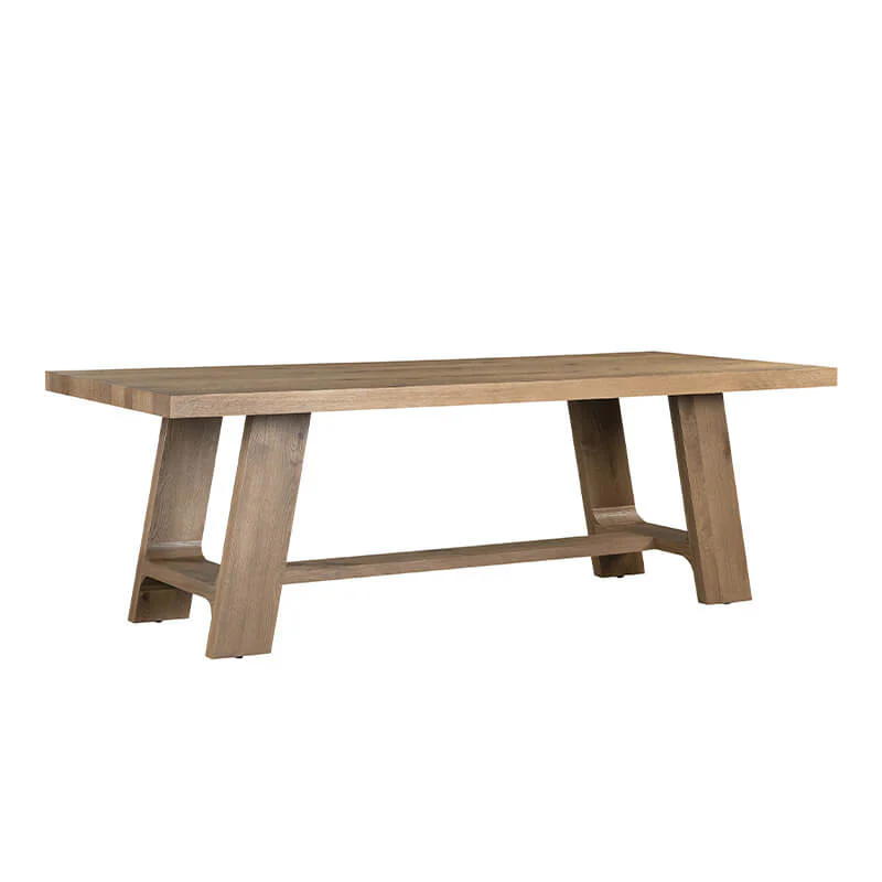 Massimo Dining Table 190cm – Cracked Oak Finish with Solid Legs - Image 8