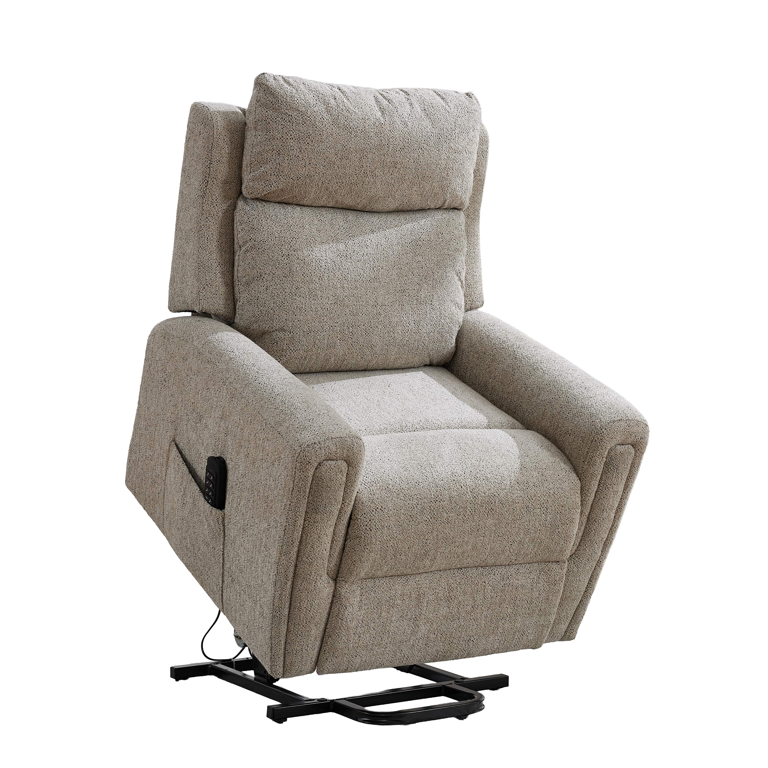 Mayfair Quad Motor Lift & Tilt Chair – Beige Ergonomic Design - Image 4