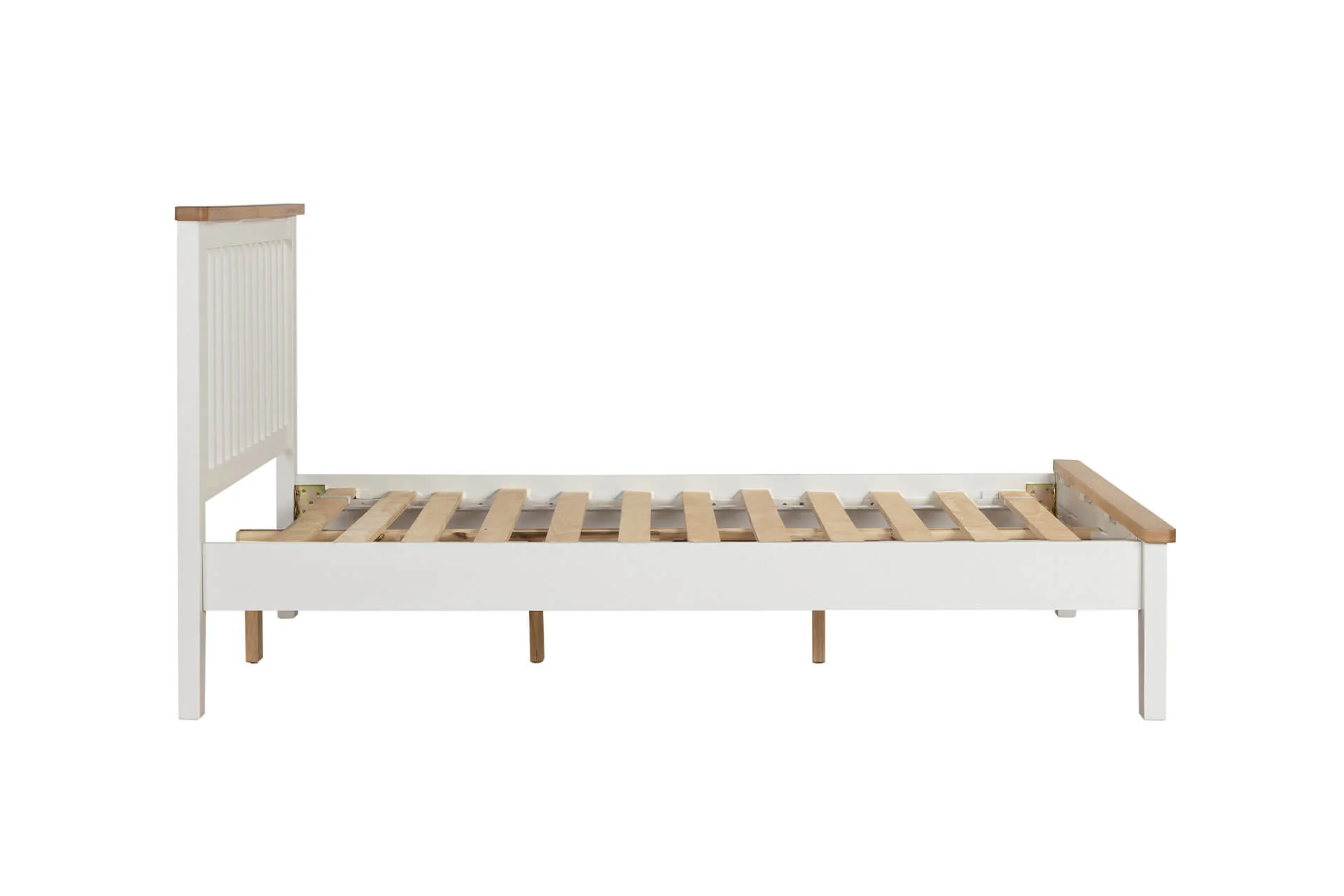 Mellor 5' Bed – Cashmere Finish with Shaker Legs - Image 10