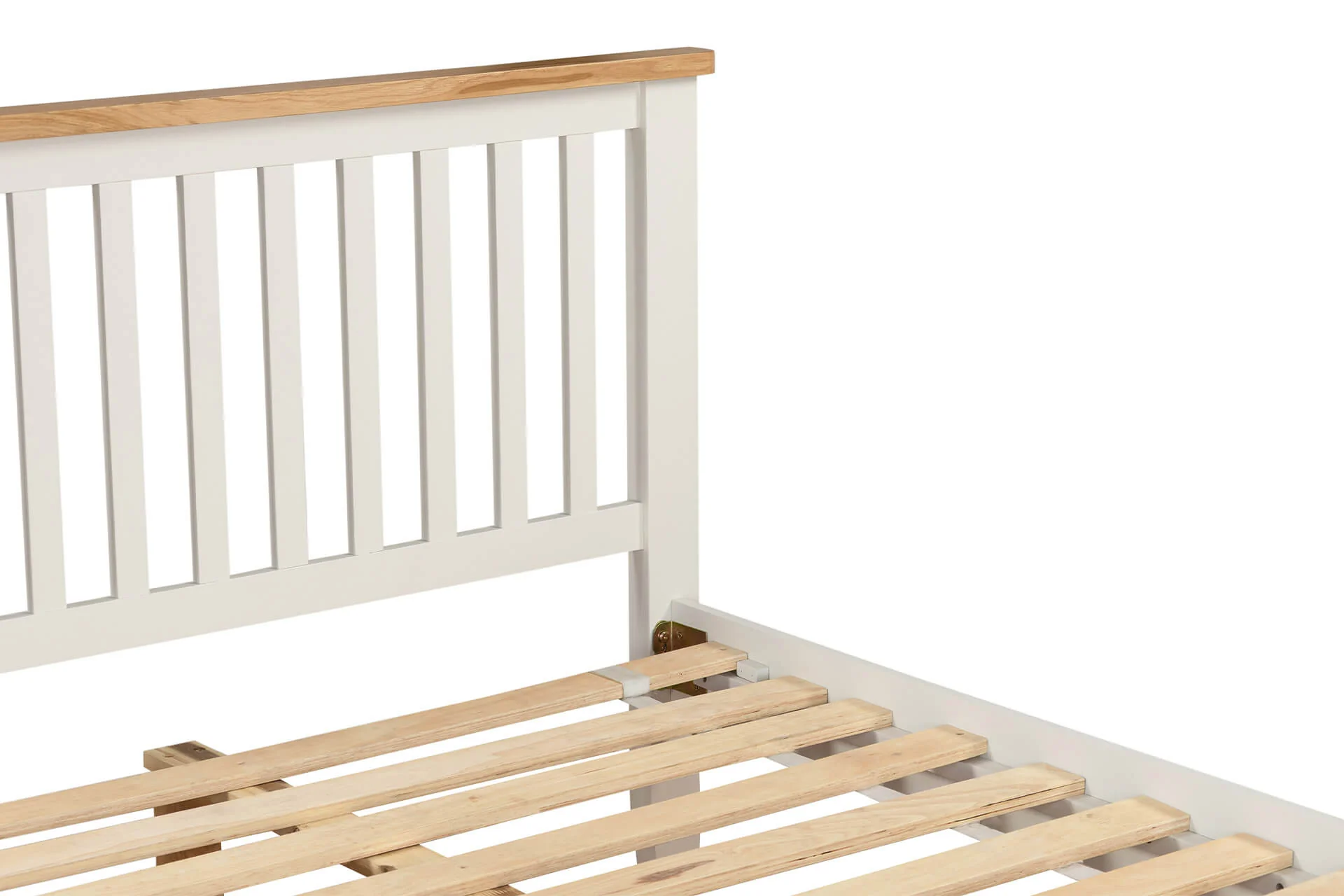 Mellor 5' Bed – Cashmere Finish with Shaker Legs - Image 6
