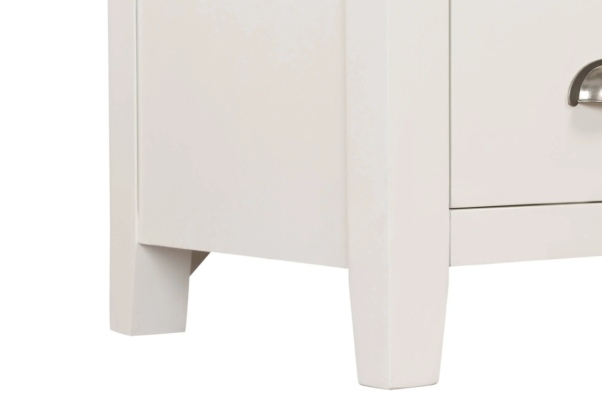 Mellor 5 Drawer Tall Chest – Cashmere Finish with Oak Veneer Top 950mm - Image 7