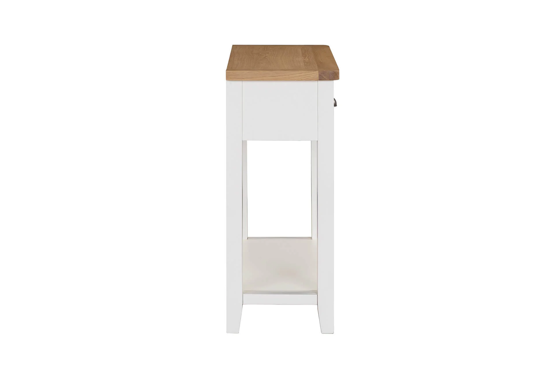 Mellor Console Table – Cashmere Finish with Oak-Veneered Top 850mm - Image 3