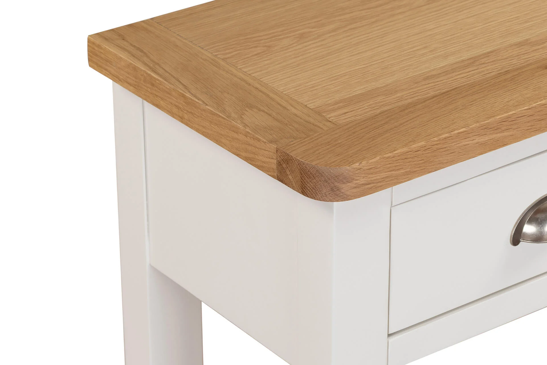 Mellor Console Table – Cashmere Finish with Oak-Veneered Top 850mm - Image 4