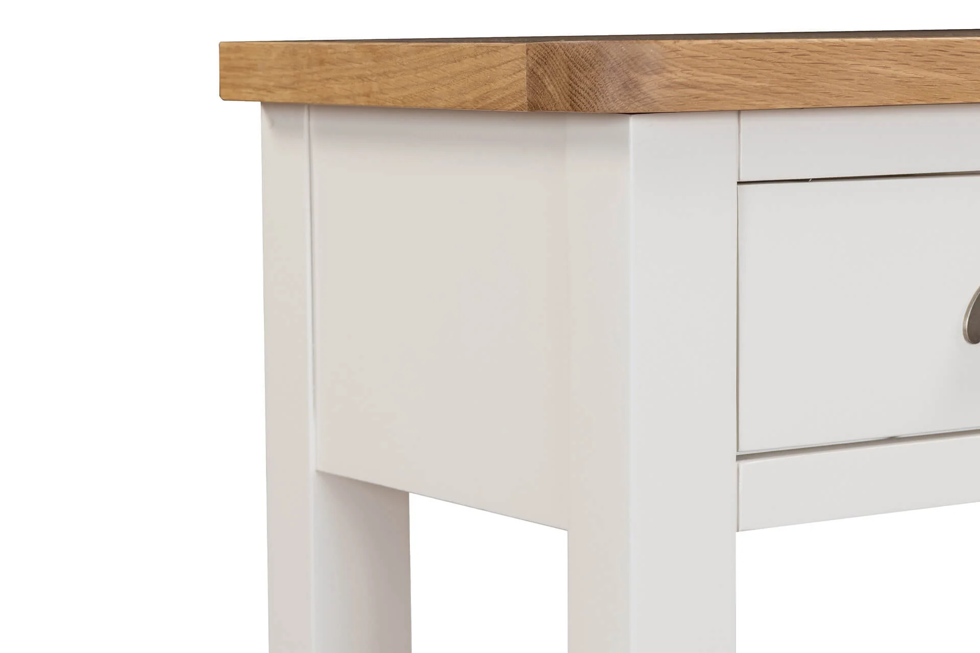 Mellor Console Table – Cashmere Finish with Oak-Veneered Top 850mm - Image 5