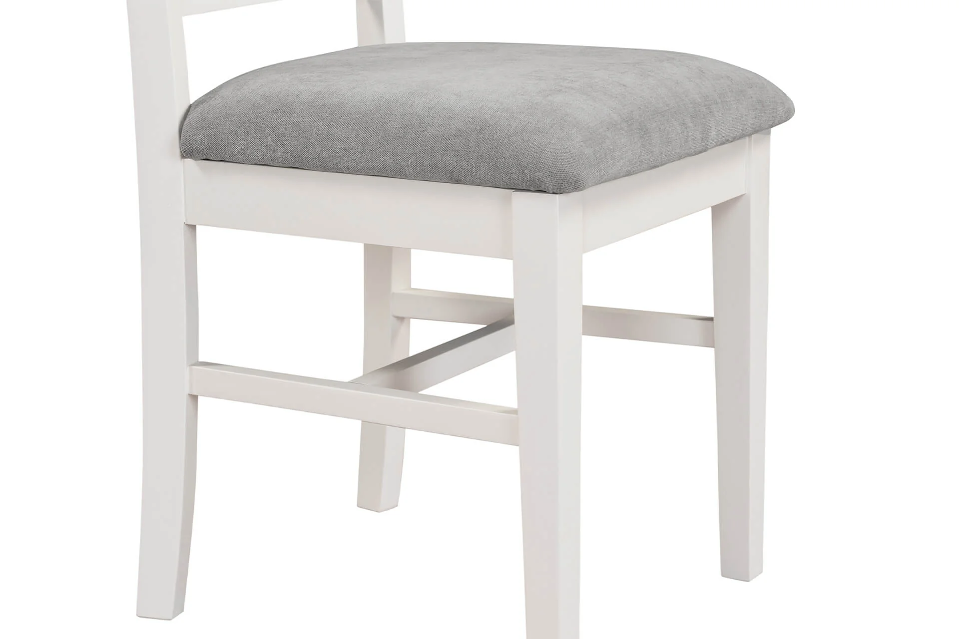 Mellor Dining Chair – Grey Fabric Seat with Cashmere Finish - Image 6