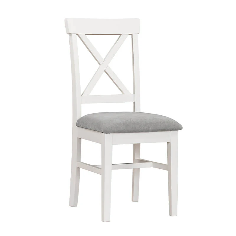 Mellor Dining Chair – Grey Fabric Seat with Cashmere Finish - Image 8