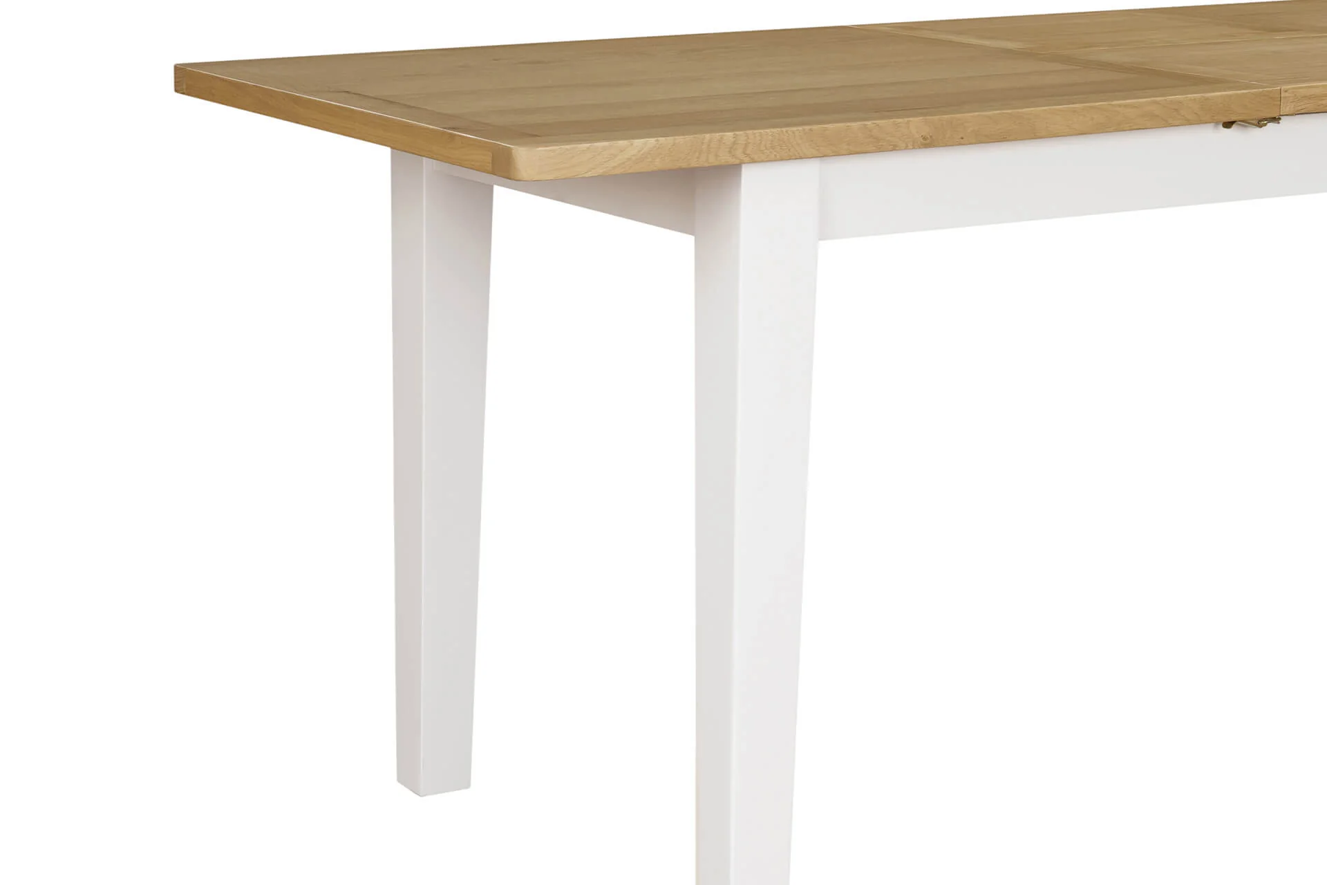 Mellor Extending Dining Table – Cashmere with Oak Veneer Top 120cm to 160cm - Image 9