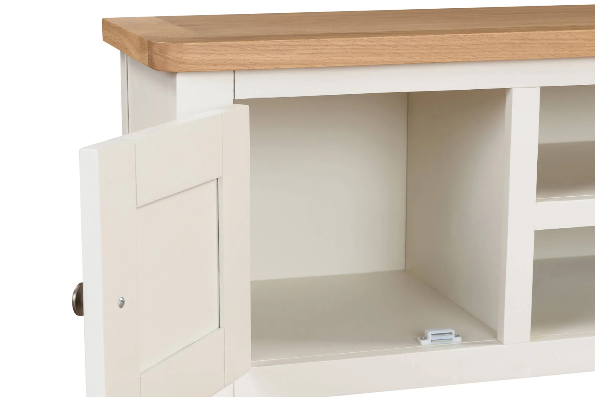 Mellor TV Unit 120cm – Cashmere with Oak-Veneered Top - Image 7