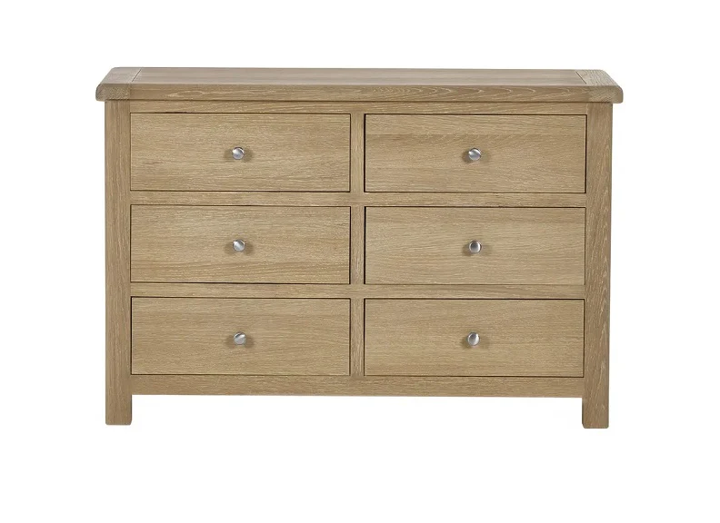 Memphis Six Drawer Wide Chest - Image 3