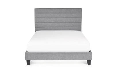 Merida Double Bed 135cm - Grey Linen - Image 3