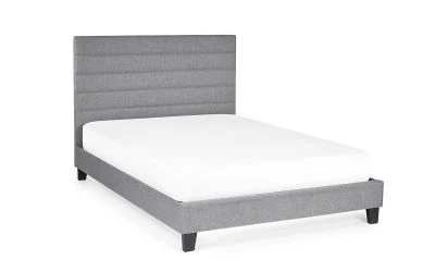 Merida King Size Bed 150cm - Grey Linen - Image 2
