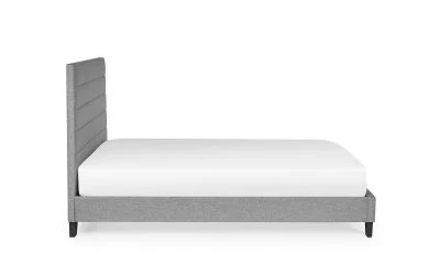 Merida King Size Bed 150cm - Grey Linen - Image 4