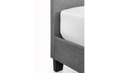 Merida King Size Bed 150cm - Grey Linen - Image 6