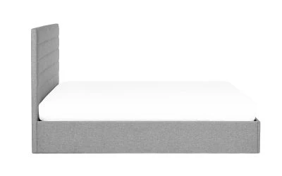 Merida Lift-Up Storage Bed 135CM - Grey Linen - Image 3