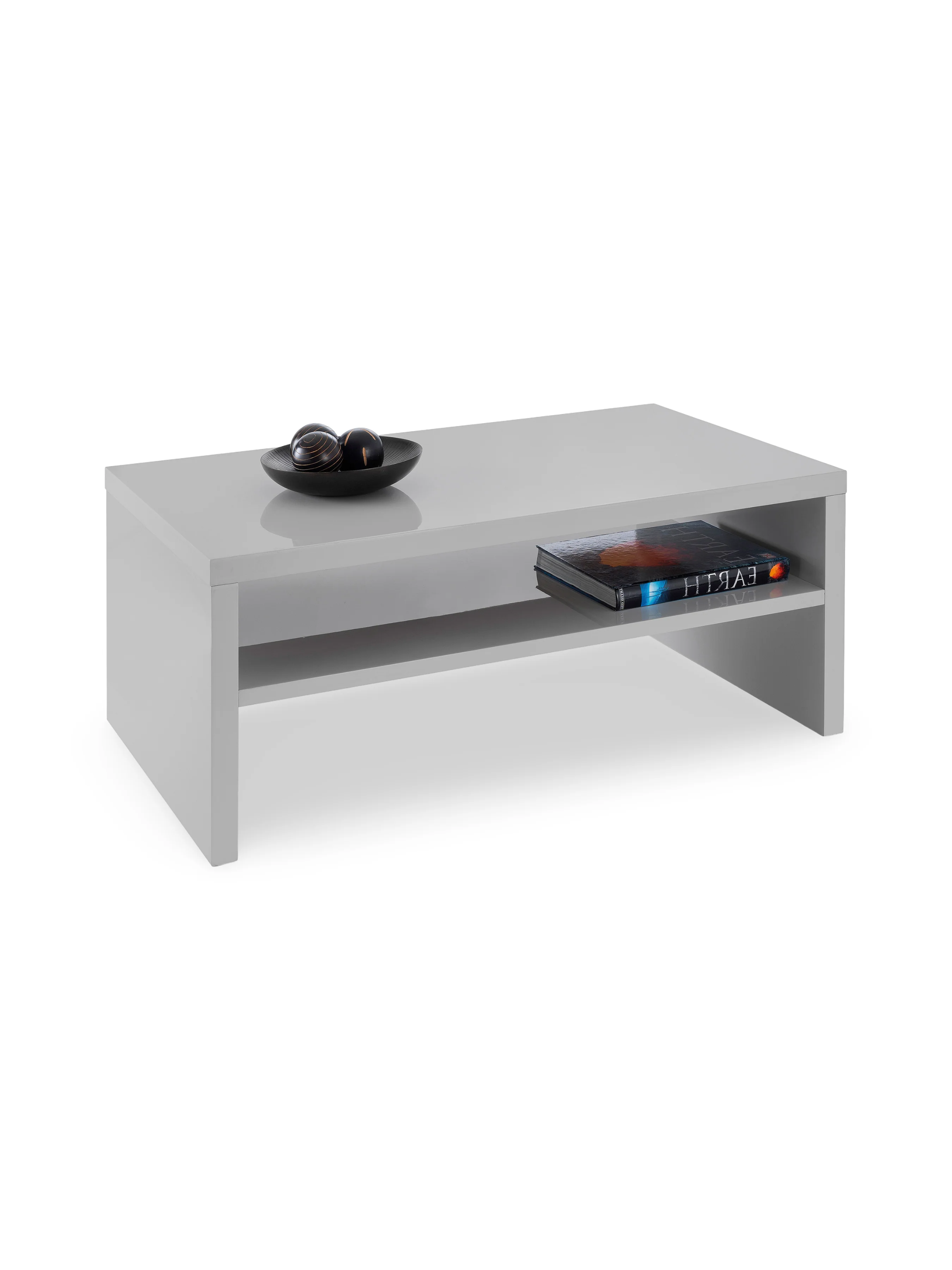 Metro High Gloss Coffee Table Grey - Image 2