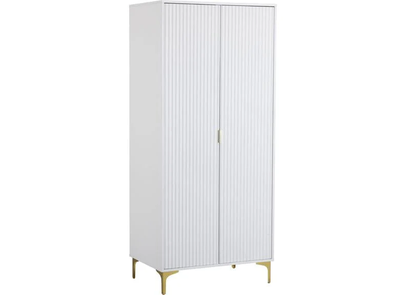 Miami White Two Door Wardrobe - Image 2