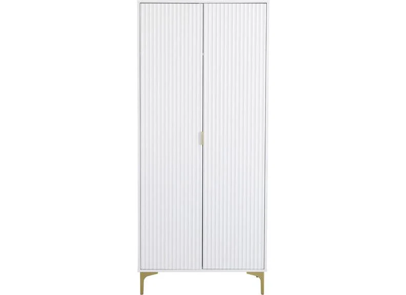 Miami White Two Door Wardrobe - Image 3