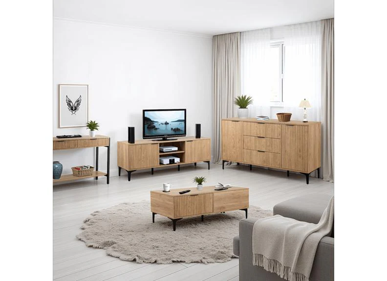 Miami Oak Console Table - Image 4