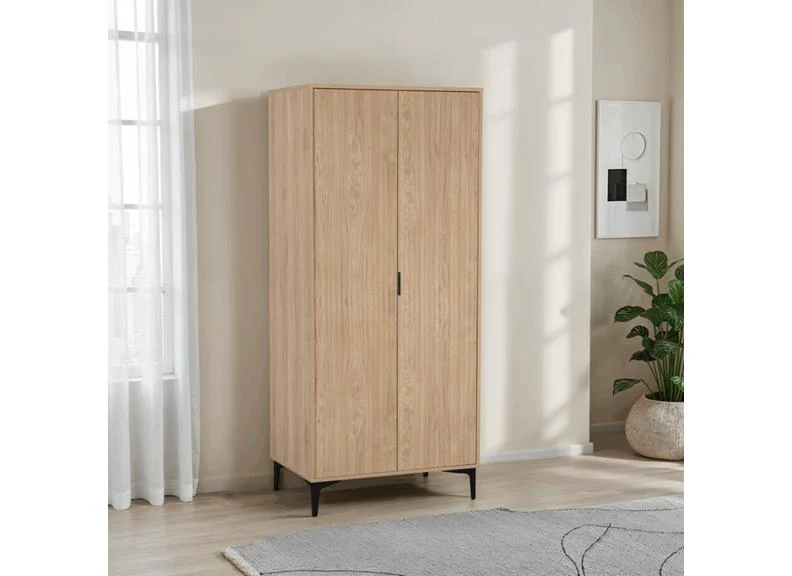 Miami Oak Two Door Wardrobe