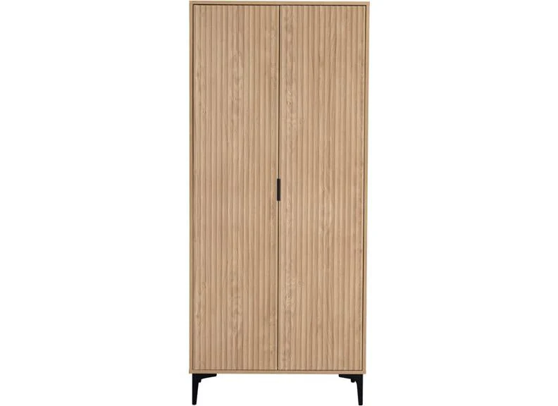 Miami Oak Two Door Wardrobe - Image 3