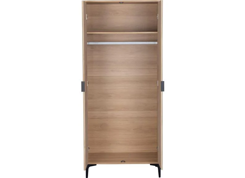 Miami Oak Two Door Wardrobe - Image 4