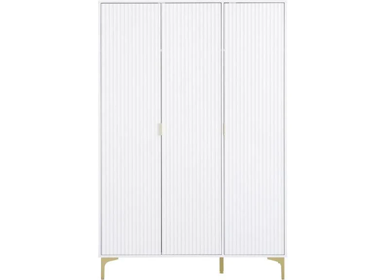 Miami White Three Door Wardrobe - Image 3