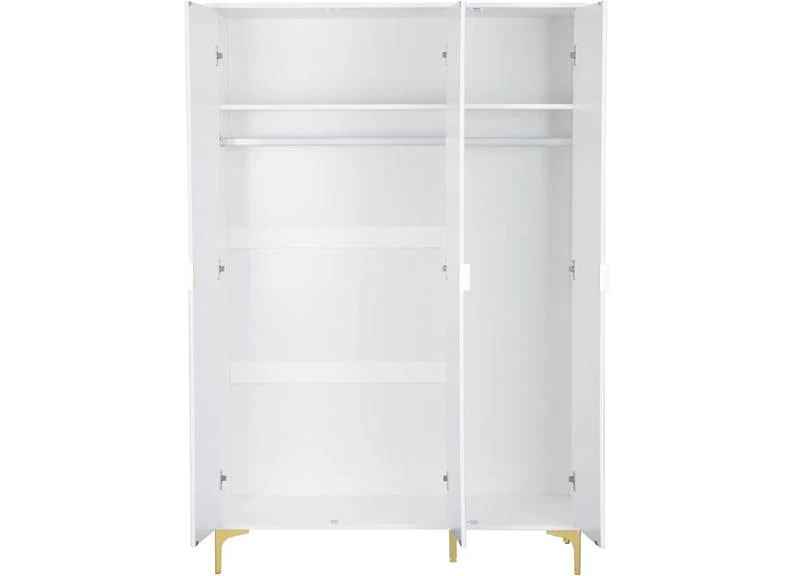 Miami White Three Door Wardrobe - Image 4
