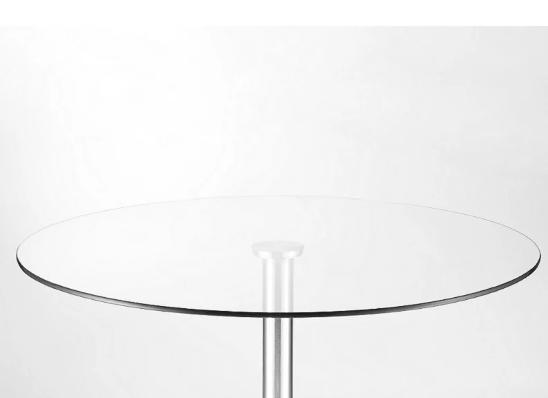 Milan Round Glass Pedestal Table (JBN) - Image 5